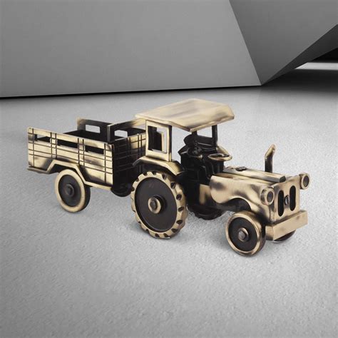 Buy U&G Decor Brass Tractor Showpiece Decorative Antique Gift Items ...
