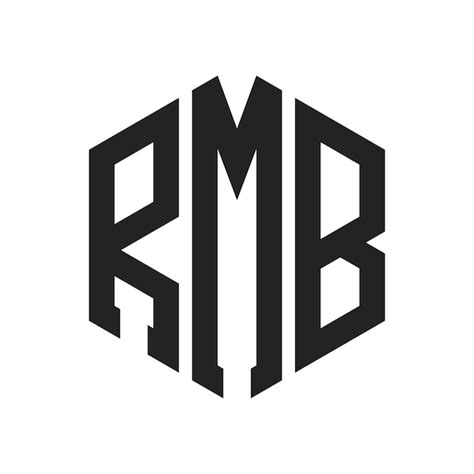 Desenho do logotipo RMB Letra inicial RMB Monograma Logotipo usando ...