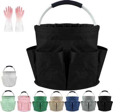 17L Cleaning Caddy with Handle, Foldable Cleaning Supply Caddy, for ...