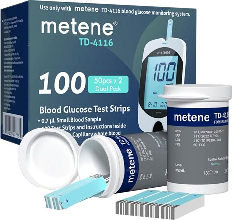 Metene TD-4116 Blood Glucose Test Strips - 300 Count India | Ubuy