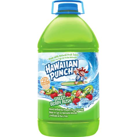 Hawaiian Punch Green Berry Rush, Juice Drink, 1 gal bottle - Walmart ...