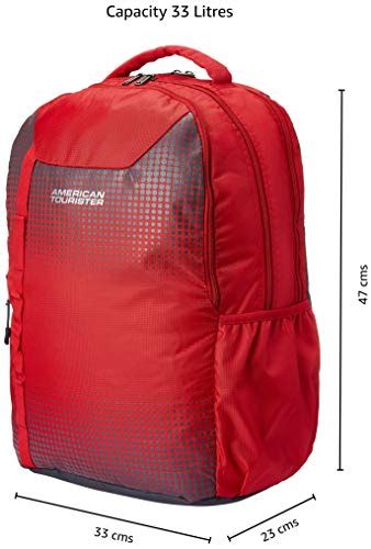 Buy American Tourister Dazz 33 Ltrs Red Casual Backpack (FU5 (0) 00 002 ...