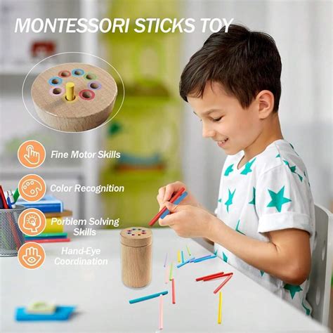Montessori Toys For 3+ Year Old, Toddler Color Sorting Preschool ...