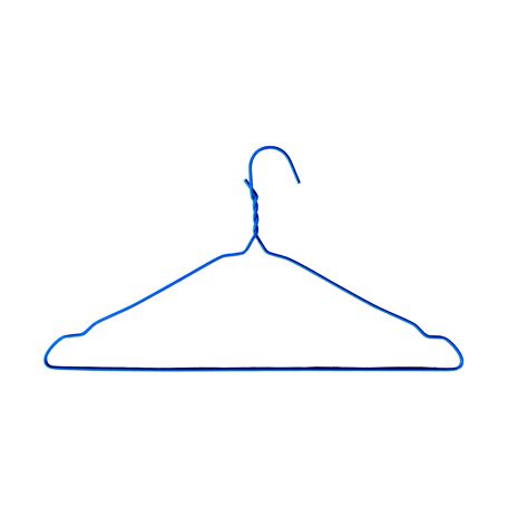 Percha FORRADA CON FORMA AZUL 2.3 Ø Tintorería - Super Tintorero