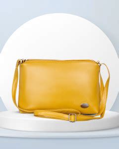 Leather Land Yellow Sling Bag EGG SLING IN YELLOW YELLOW - Price in ...