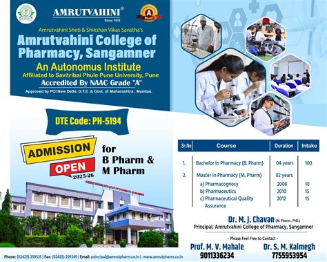 Amrutvahini College of Pharmacy, Sangamner