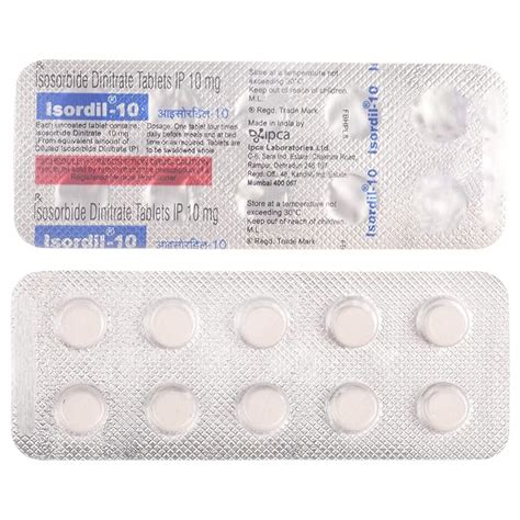Isordil 10 - Strip of 10 Tablets : Amazon.in: Health & Personal Care