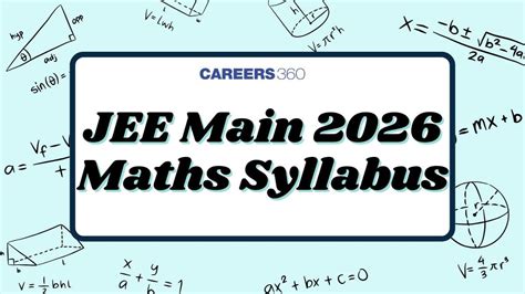 JEE Main Maths Syllabus 2026 (Released) - Free PDF Download