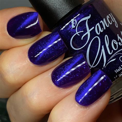 Buy Fancy Gloss- Violet Eclipse Blue Magnetic Nail Polish | ILMP