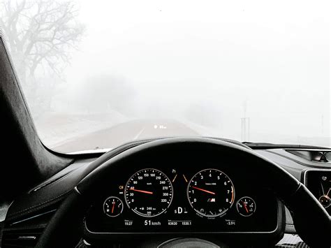 Driving in Heavy Fog Free Stock Photo | picjumbo