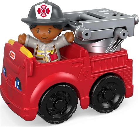 Fisher-Price Little People Vehicle and Figure - Firefighter and Fire ...