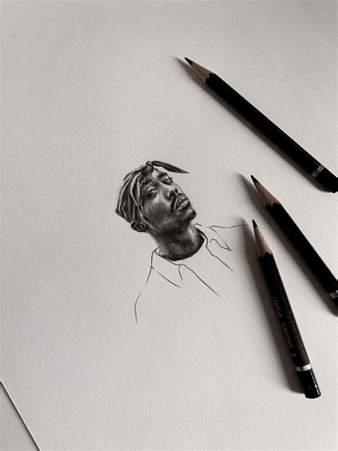 Tupac Portrait Drawing 的图像结果