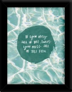 If you obey all of the rules Paper Print - Quotes & Motivation posters ...