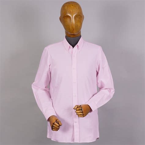 NOTA Long Sleeve Button Down Shirt - Pink - NOTA4302
