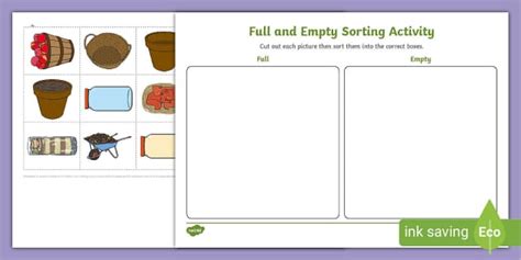 👉 Garden Full or Empty Activity | Twinkl