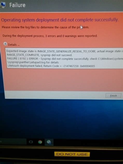 Image result for Sysprep Is Not Working