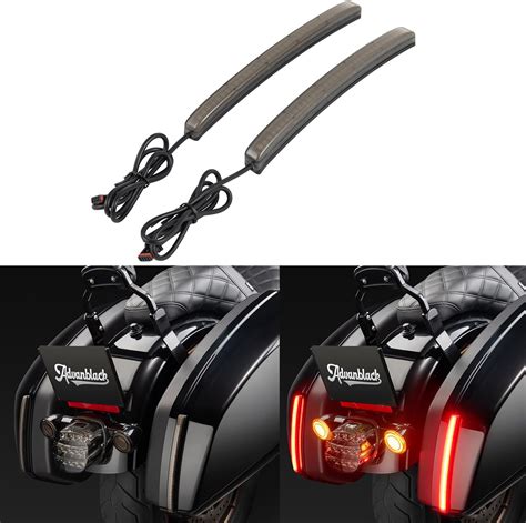 Amazon.com: Advanblack Low Rider ST Clamshell Saddlebag Lights LED Tail ...