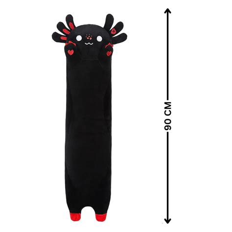 Adorable Long Black Axolotl Plush – TechMax