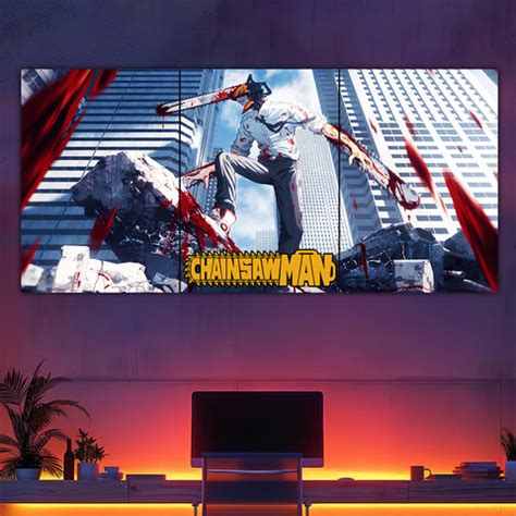 Chainsaw Man Split Poster – Frame Kro