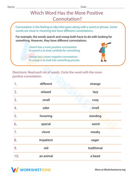Connotation Word Examples 的图像结果