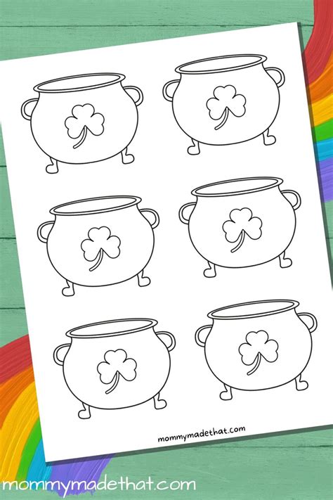 Printable Pot of Gold Templates (Lots of Free Outlines!)