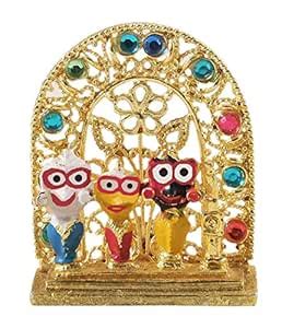 DollsofIndia Multicolor Metal Jagannath, Balaram, Subhadra for Car ...