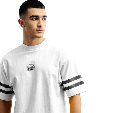 Official CSK Thala Mens Oversized T-shirt - White – Boldfit