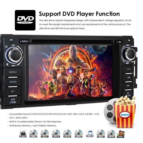Hizpo Single Din Car Stereo for Jeep Wrangler JK Challenger Dodge Ram ...