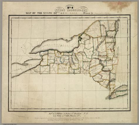 No. 4 Fitch's Chorography. Map of the State of New York, Drawn by ...