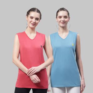 MACK JONNEY Solid Women V Neck Multicolor T-Shirt - Buy MACK JONNEY ...