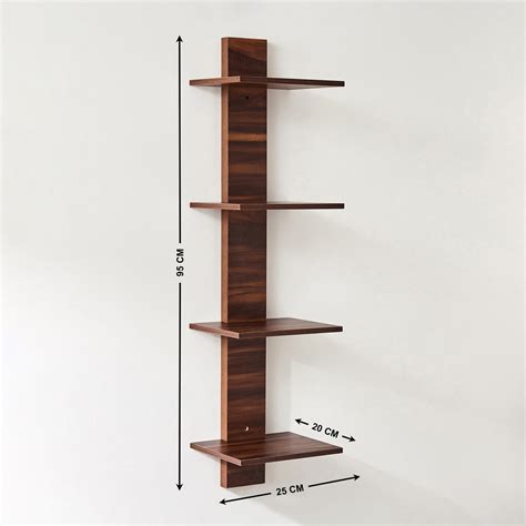 Buy Agnes NXT Cantilevered Wall Shelf - Brown from Home Centre at just ...