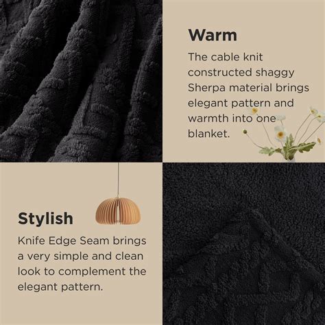 Bedsure Sherpa King Size Blanket for Bed- Fuzzy Soft Cozy Blanket King ...