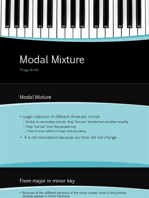 Image result for Understanding Modal Mixture