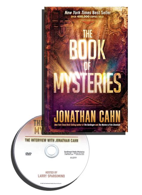 The Book of Mysteries (Book & Interview DVD) Jonathan Cahn - Southwest ...