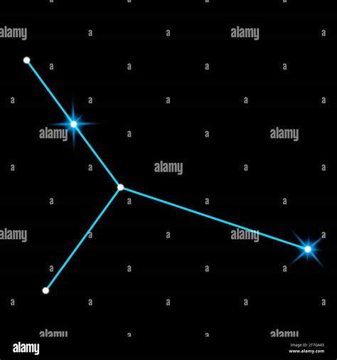 Cancer constellation. Stick figure pattern on black background Stock ...