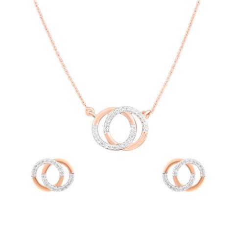 Designer Bridal Diamond Necklace Set Online | ORRA