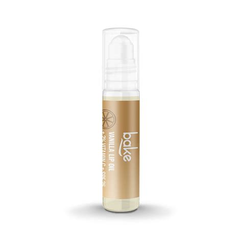 Bake 2% Vitamin C Vanilla Lip Oil Gloss with SPF 25 for Pigmented Dry ...