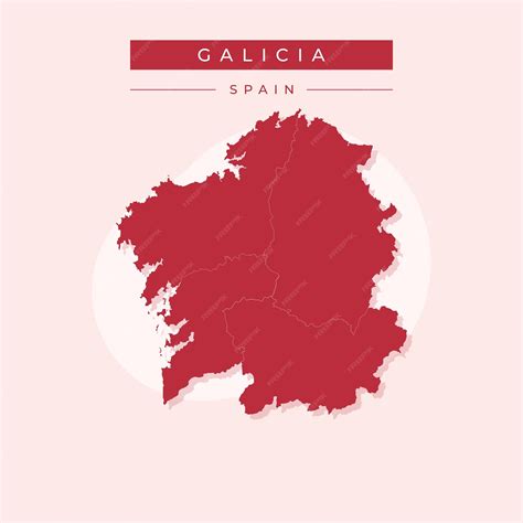 Premium Vector | Vector illustration vector of galicia map spain