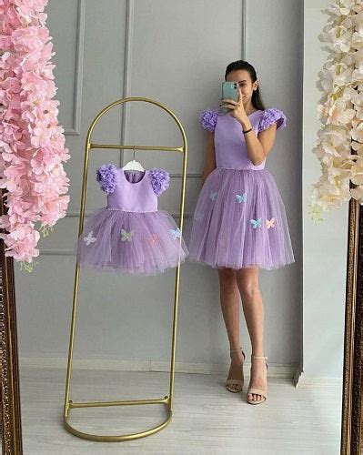 G771, Lavender Ruffle Mother Daughter Shoot Gown Size: All, Color: All ...