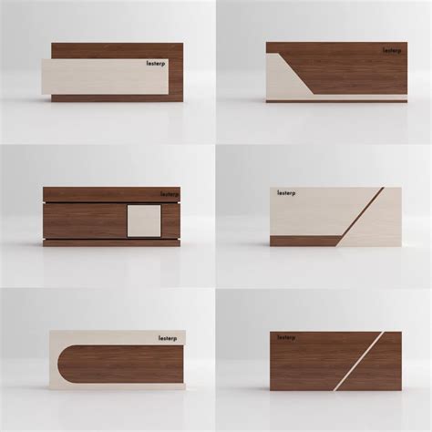 Design and draw serveral reception counters for the commercial industry ...