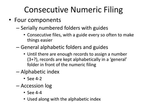 Image result for Numeric Filing System
