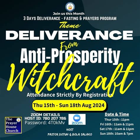 AUGUST 2024 DELIVERANCE PROGRAM - Thu. 15th - Sun. 18th AUGUST 2024, 4 ...
