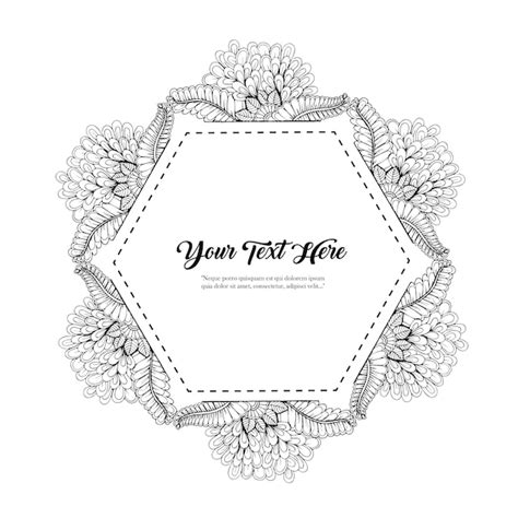 Hand drawn floral frame | Premium Vector