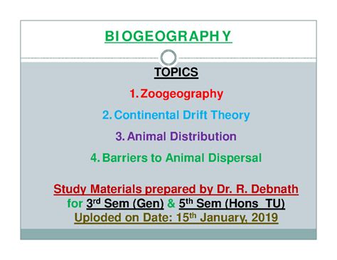 Zoogeographical Regions: A Comprehensive Overview for 3rd & 5th Sem ...