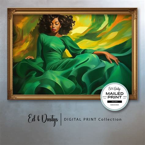 Vintage Oil Painting, African American Woman, Women of Color Series, Wall Art, Black History ...