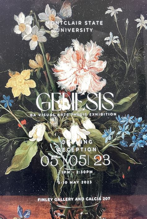 Genesis, BA Visual Arts Thesis Exhibition - University Calendar ...