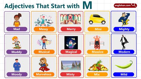 Adjectives That Start with M – Meanings & Examples