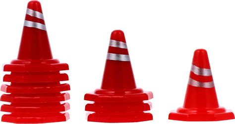 Toyvian 10pcs Sandbox Barricades Mini Rc Car Small Traffic Roadblocks ...