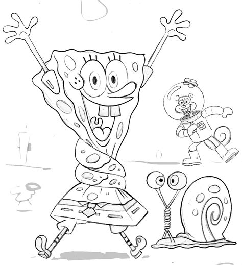 Coloring Pages Spongebob Squarepants Coloring Pages Free