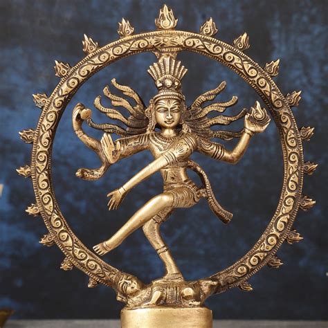 Buy Brass Superfine Nataraja Idol - 7.5 Inch - Budhshiv.com